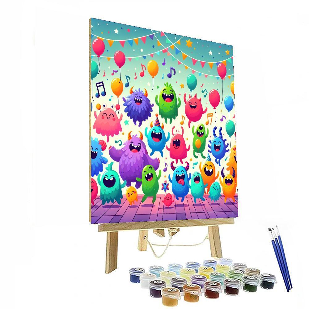 Kooky Monster Dance Party Paint By Color