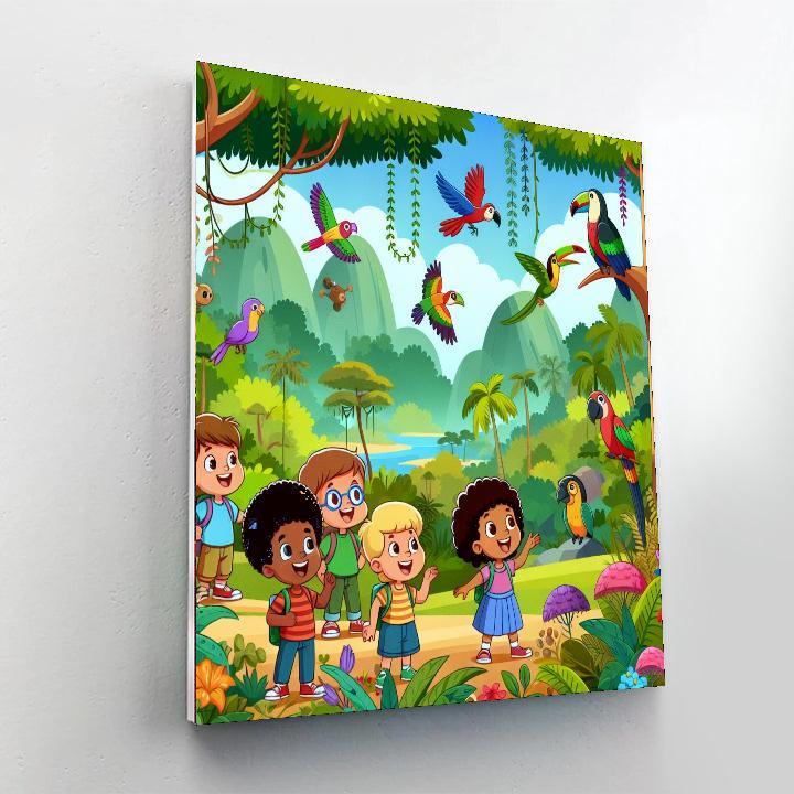 Rainforest Ranger Mission Numbered Painting Kits