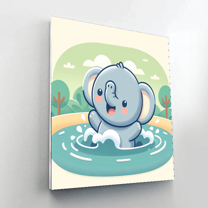 Bubbly Elephant Paint By Color