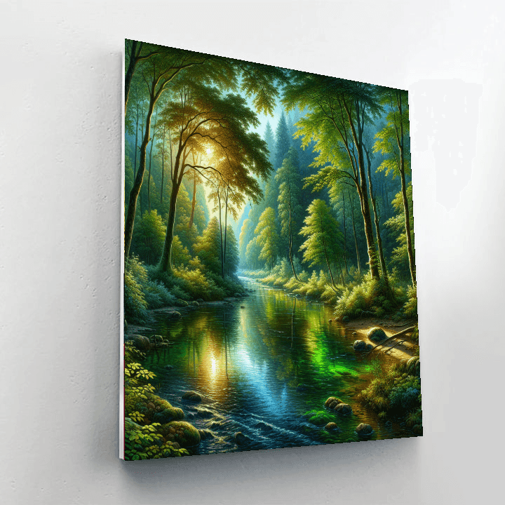 Serene River Journey Paint By Number
