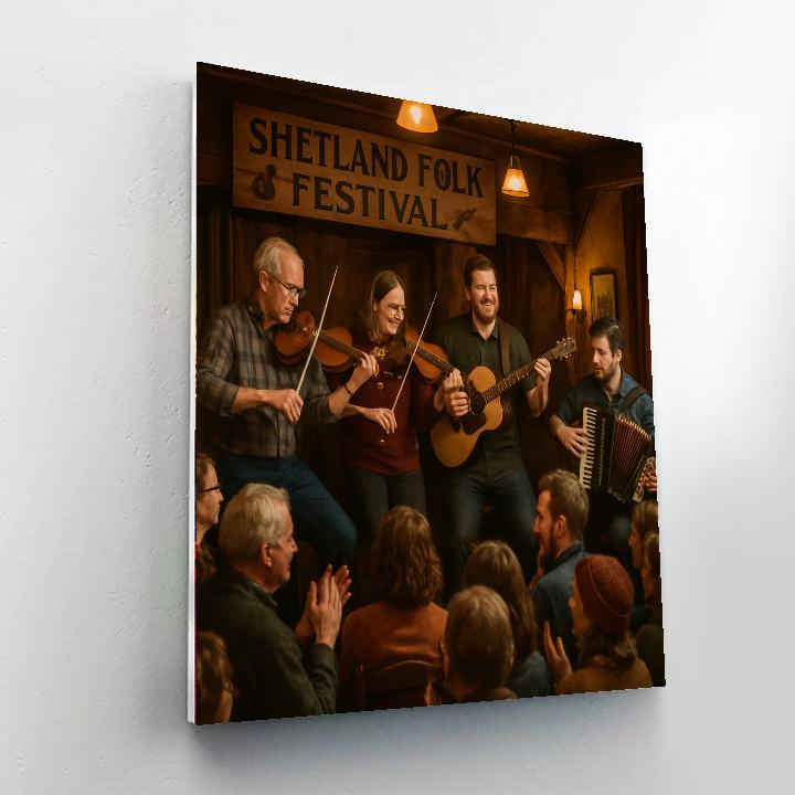 Shetland Folk Festival - Scotland Numbered Painting Kits