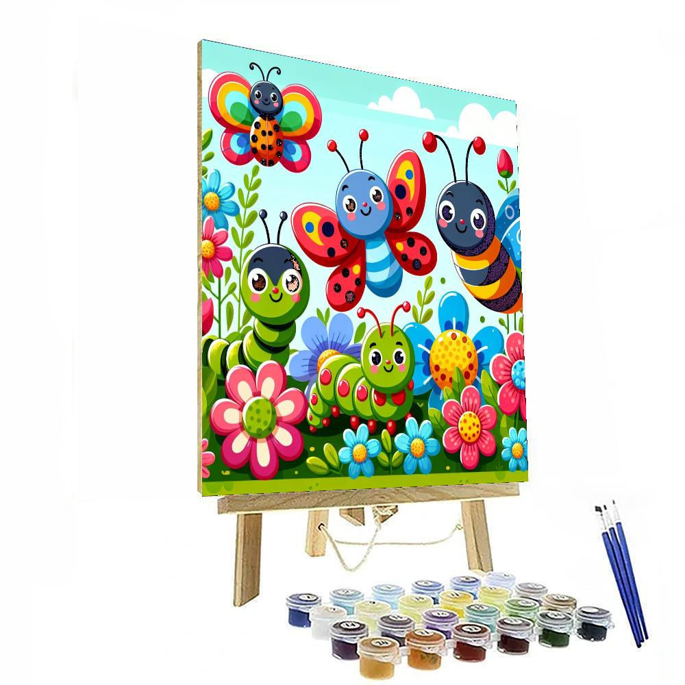 Charming Insects And Bugs Paint By Numbers
