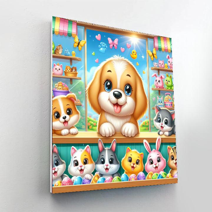 Charming Pet Shop Numbered Painting Kits