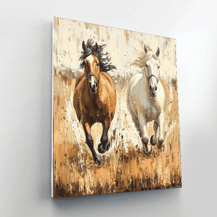 George Stubbs Inspired Harmonious Equestrian Elegance  DIY Paint By Numbers
