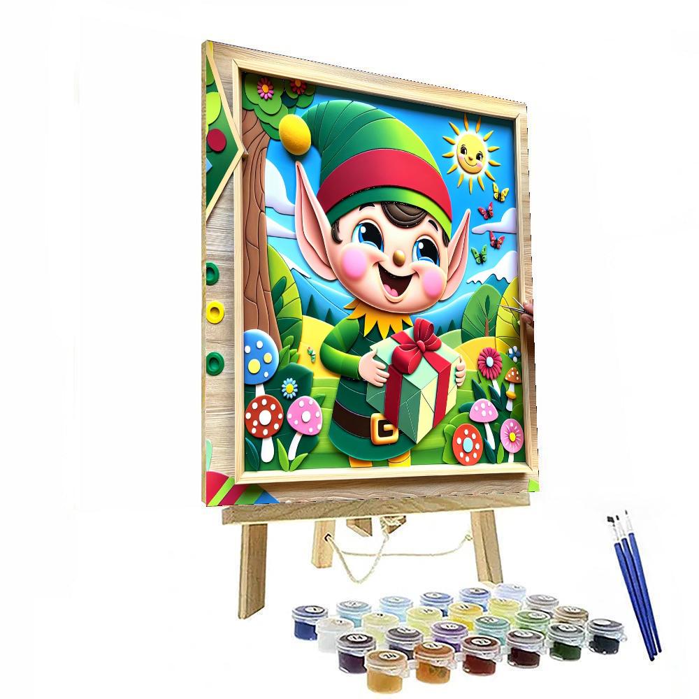 Happy Elf Paint By Color