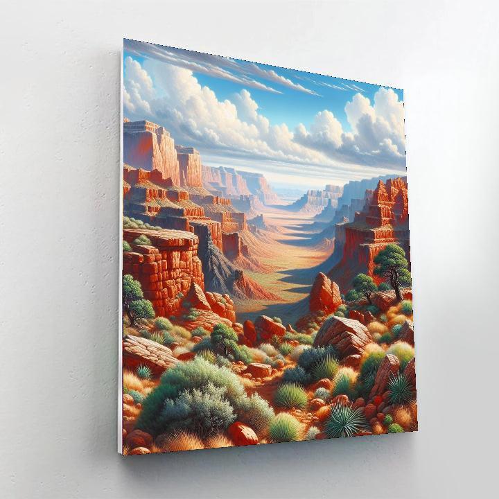 Majestic Canyon View Paint By Numbers Art