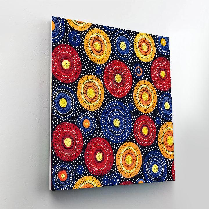 Yayoi Kusama Inspired Infinite Reflections  Number Painting