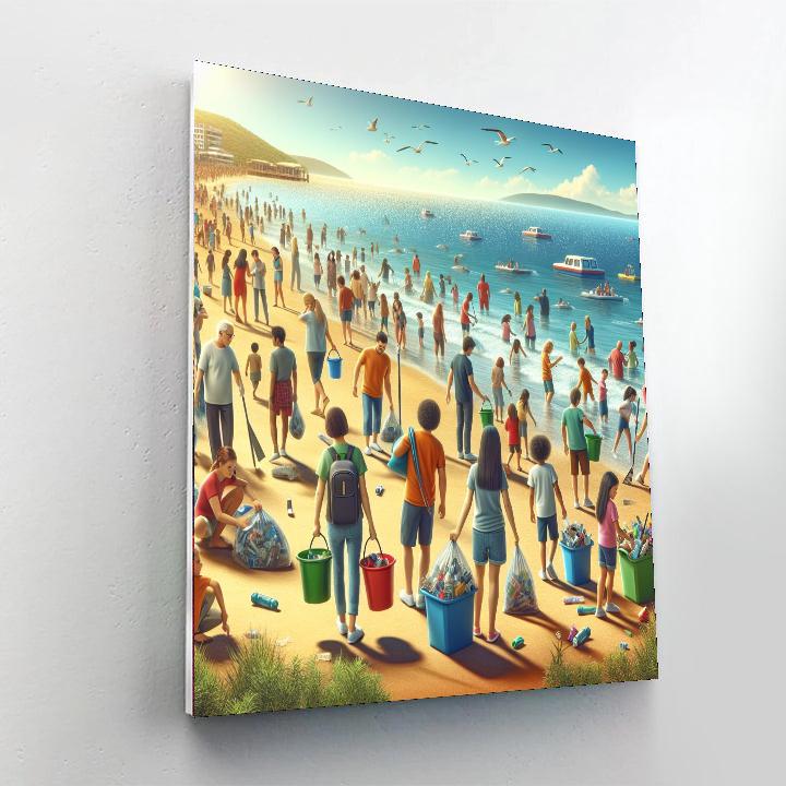 The Great British Beach Clean - Nationwide Paint By Numbers