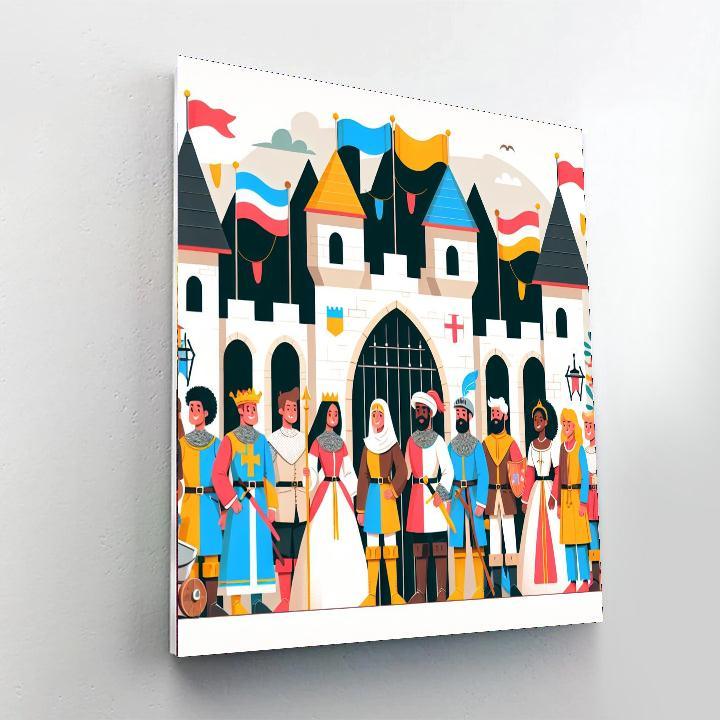 Castle Knights' Festival Paint By Number