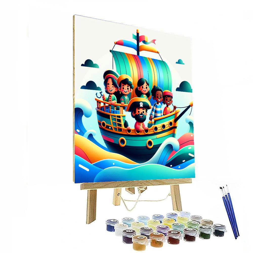 Happy Sea Voyage Paint By Numbers Art
