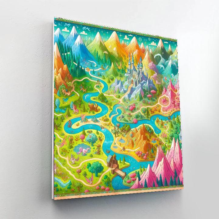 Fantasy World Map Paint By Numbers Art