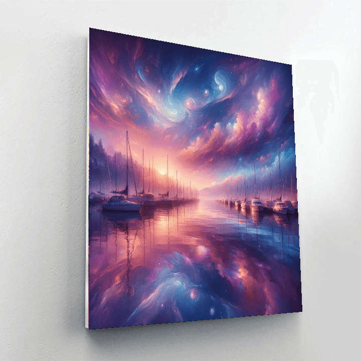 Celestial Sunset Harbor Paint By Number