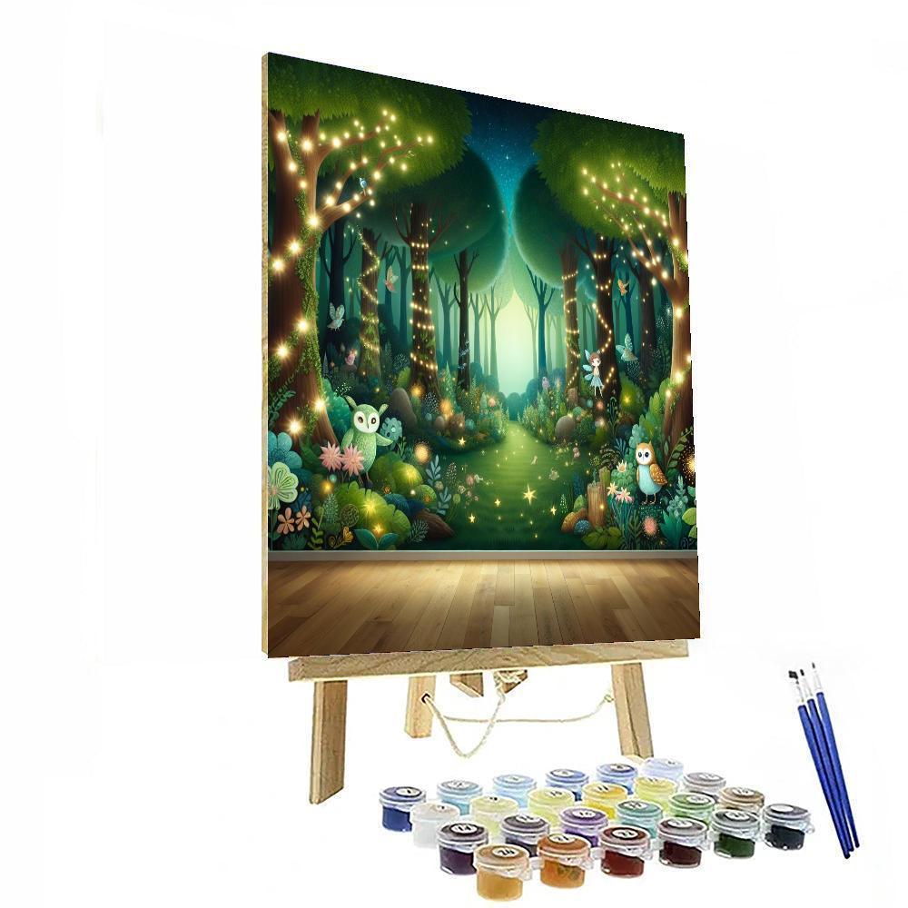 Enchanting Forest Fairy Tale Paint By Numbers Art