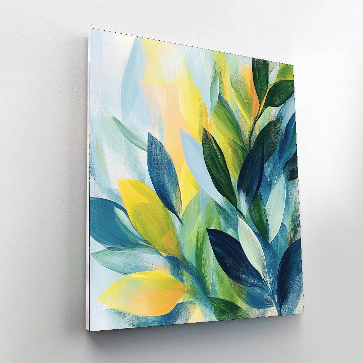 Leonardo Da Vinci Inspired Abstract Botanicals  DIY Paint By Numbers