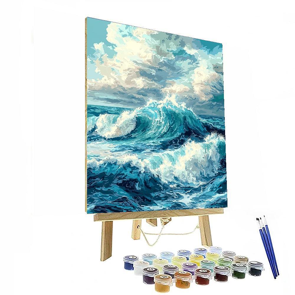 Michelangelo Inspired Oceanic Majesty  DIY Paint By Numbers