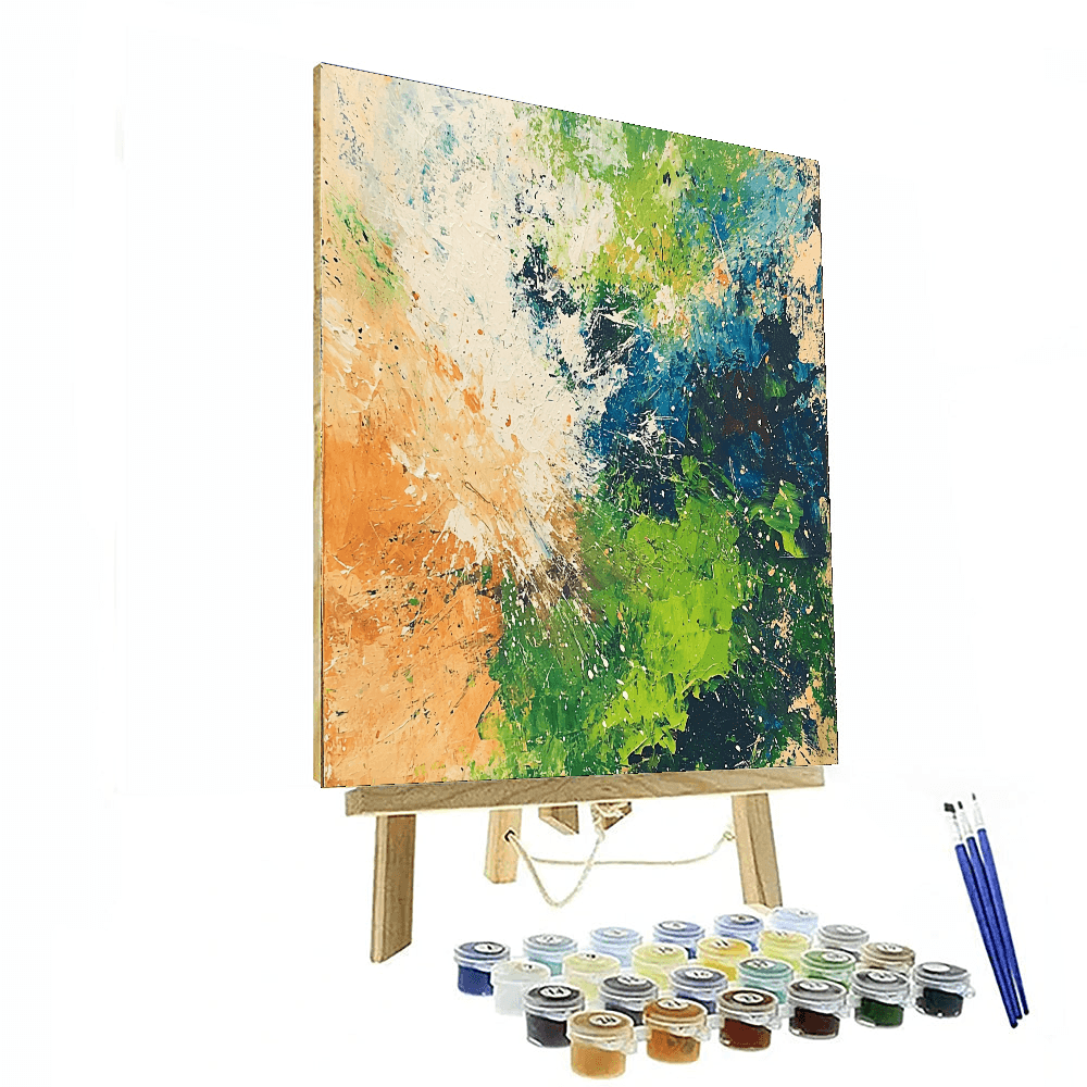Jackson Pollock Inspired Pollock's Nature's Chaos  Paint By Numbers Kits