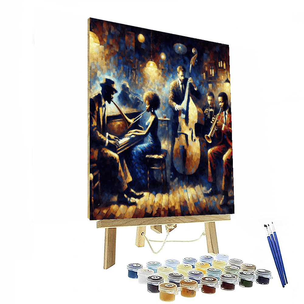 Midnight Jazz Night DIY Paint By Numbers