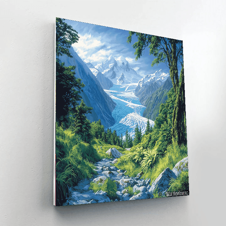 Franz Josef Glacier - New Zealand Paint By Numbers