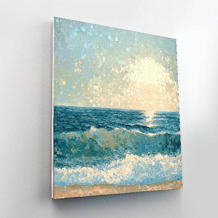 Georges Seurat Inspired Dreamscape Ocean  Numbered Painting Kits