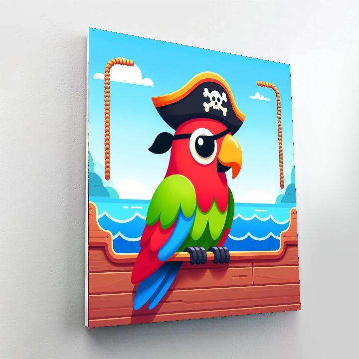 Adventurous Pirate Parrot Numbered Painting Kits