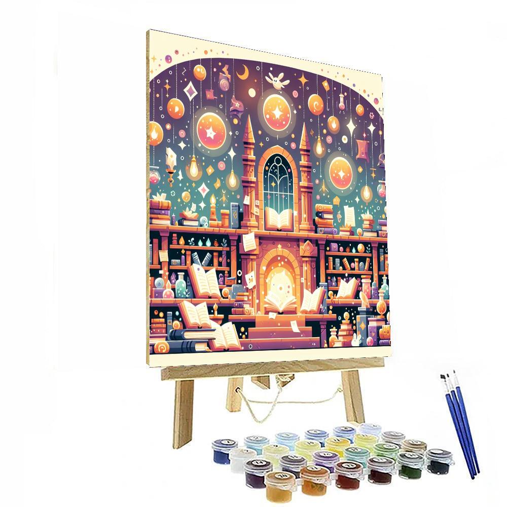 Magic School Library Numbered Painting Kits