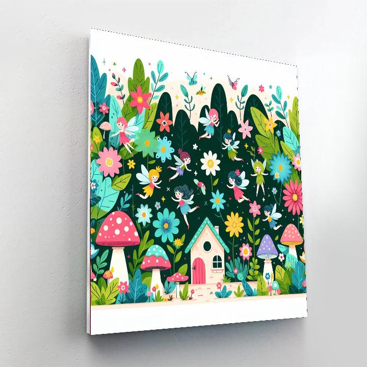Fairy Garden Wonderland Number Painting