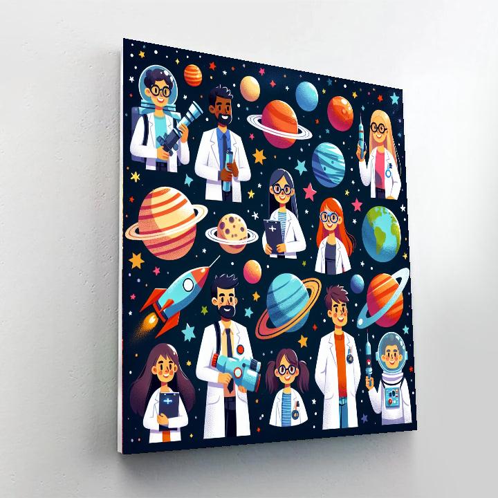 Space Science Expedition DIY Paint By Numbers