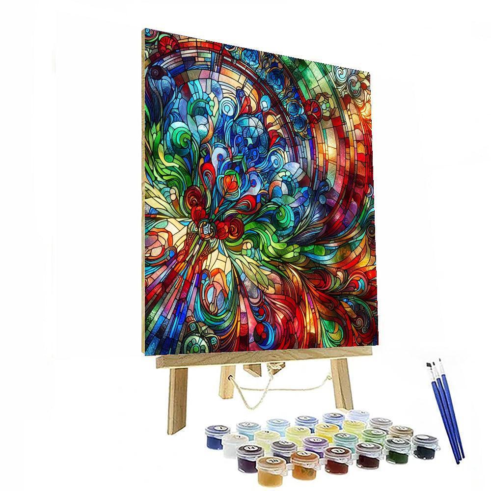 Stained Glass Radiance Numbered Painting Kits