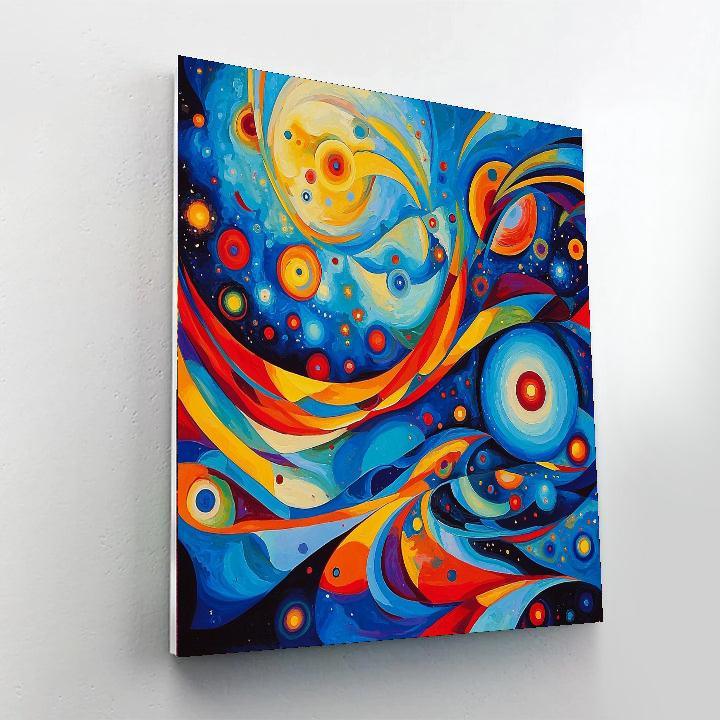 Wassily Kandinsky Inspired Galactic Rainbows  Paint By Numbers Kits