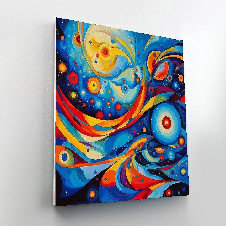 Wassily Kandinsky Inspired Galactic Rainbows  Paint By Numbers Kits
