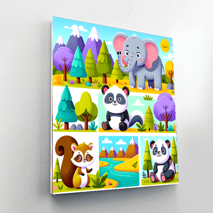 Animal Explorers Number Painting