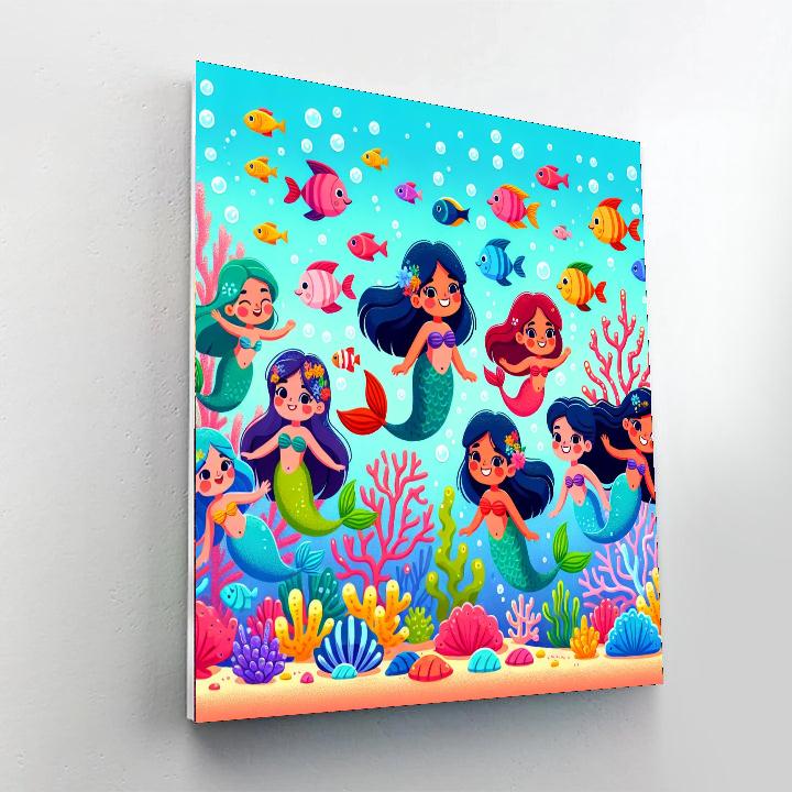 Enchanting Mermaids Numbered Painting Kits