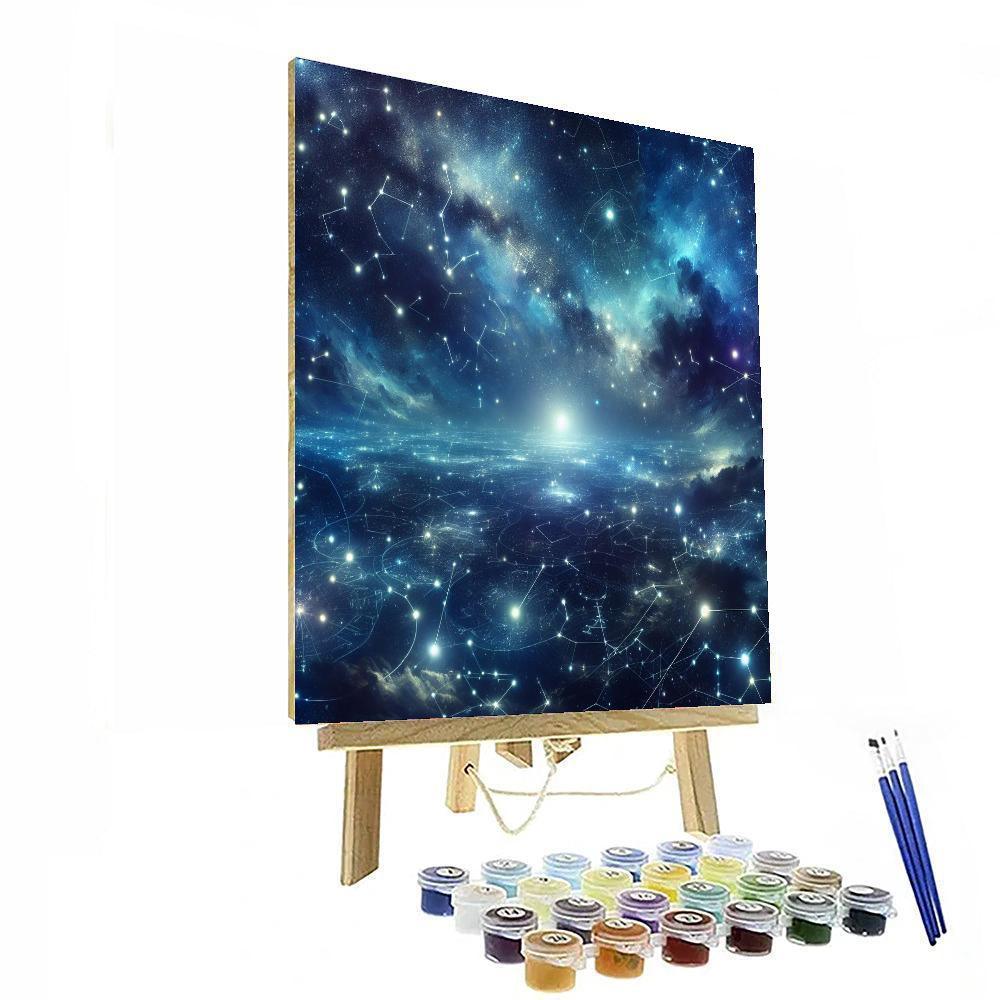 Stargazer's Celestial Night DIY Paint By Numbers