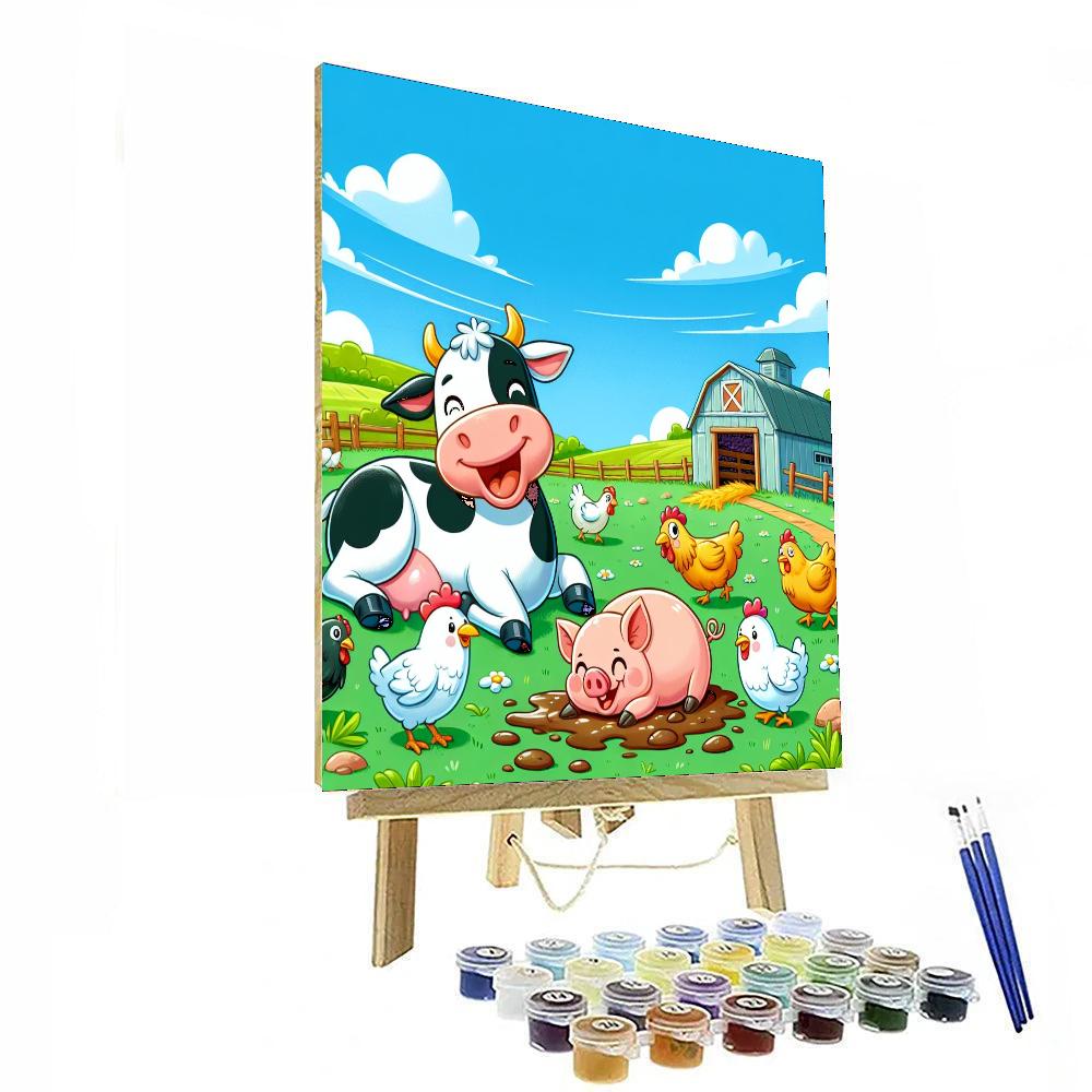 Fun Farmyard Adventure Numbered Painting Kits