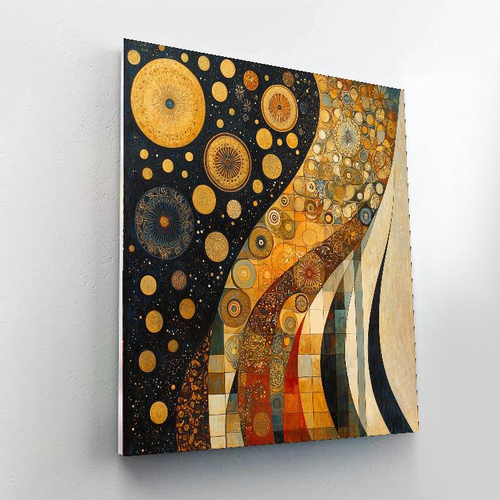 Gustav Klimt Inspired Eternal Patterns Of Life  Number Painting