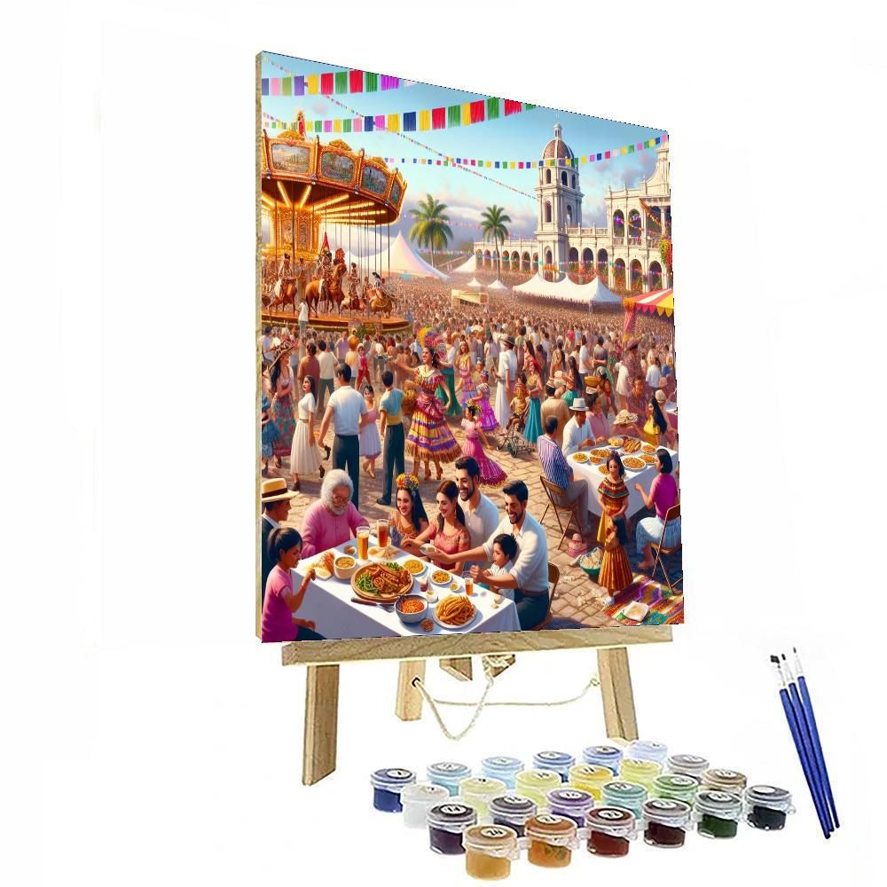 La Feria De San Marcos Painting Number Kit