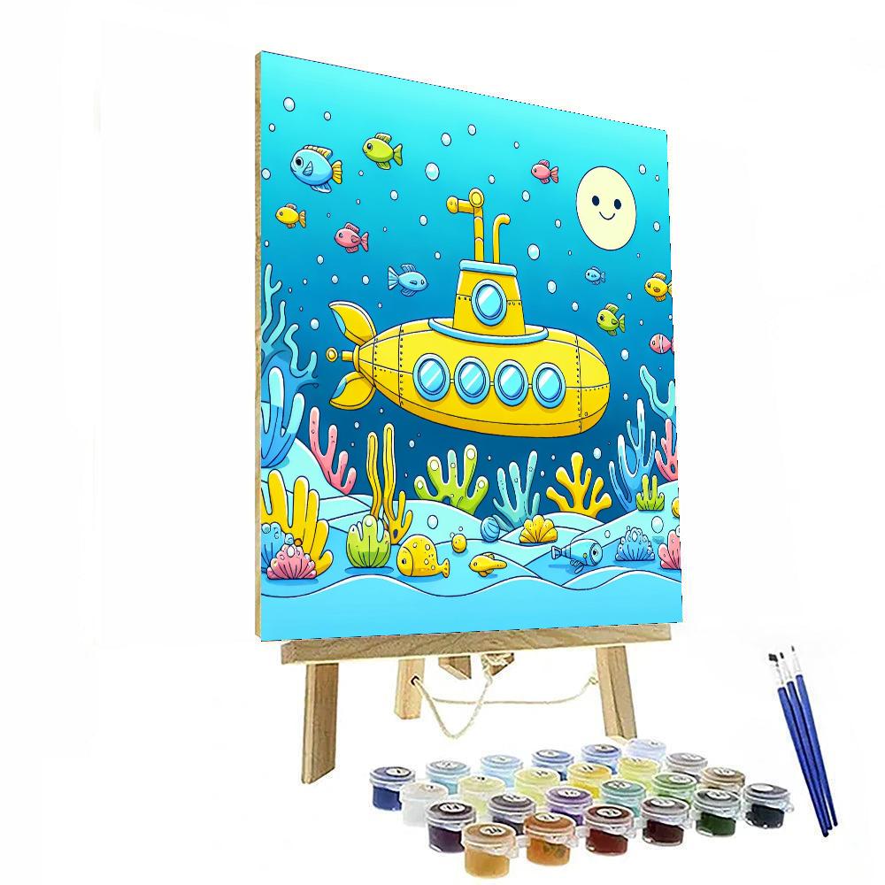 Mystery Submarine Expedition Paint By Numbers Art