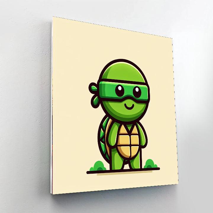 Ninja Tortoise Paint By Number