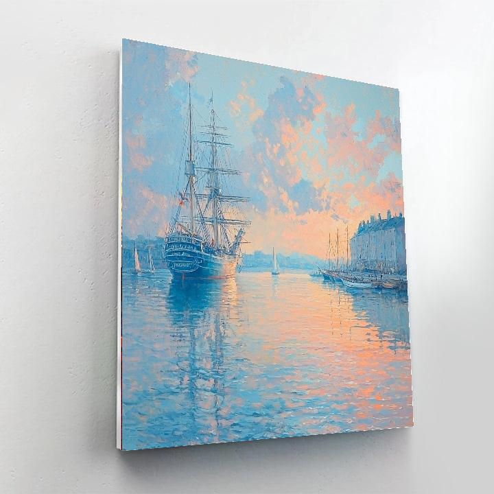 J.M.W. Turner Inspired Harbor Of Serenity  Paint By Numbers Kits