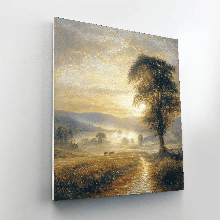 J.M.W. Turner Inspired Ethereal Morning Glow  Painting By Numbers Kit