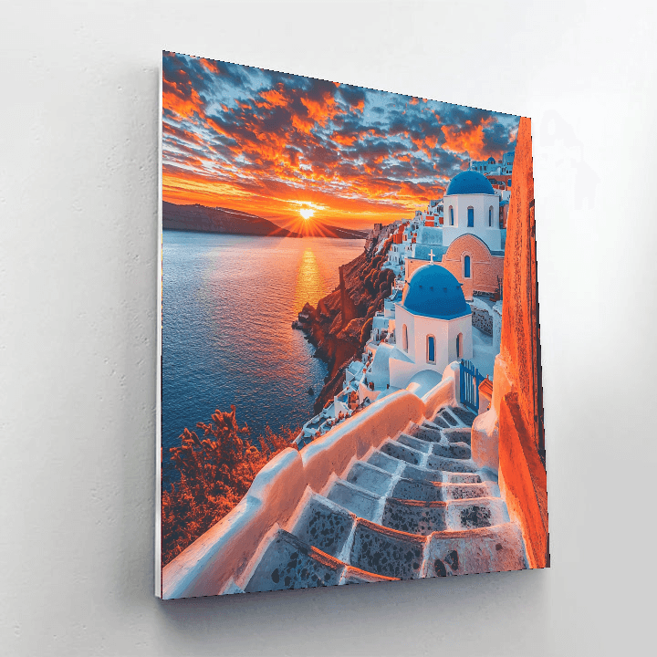 Santorini, Greece Paint By Numbers