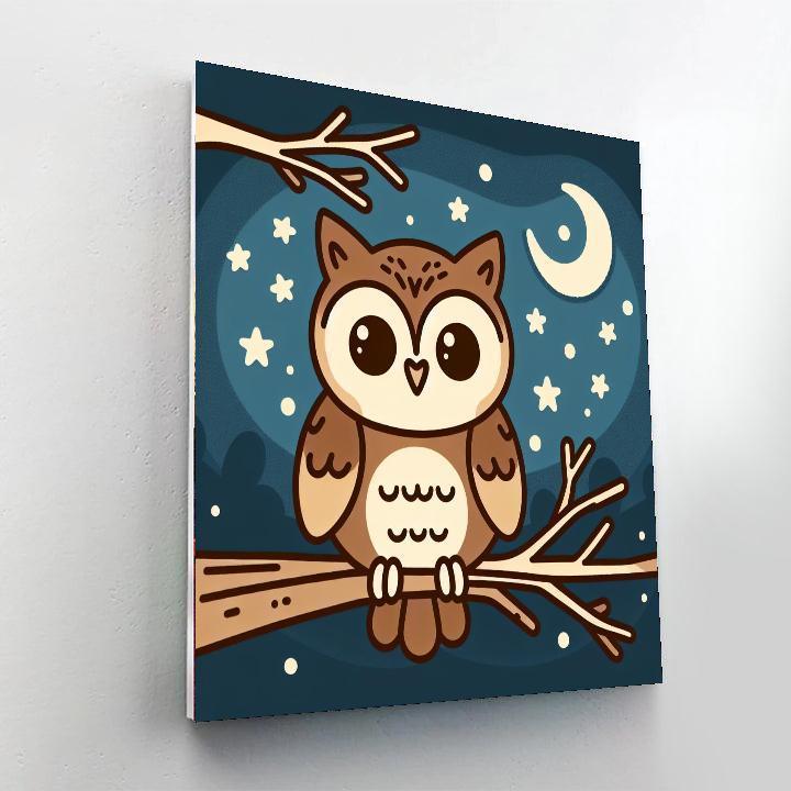 Gentle Guardian Owl Paint By Numbers Kits