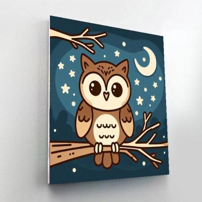 Gentle Guardian Owl Paint By Numbers Kits
