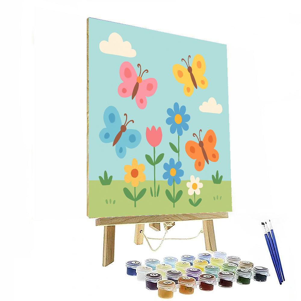 Butterfly Garden Escape Paint By Number