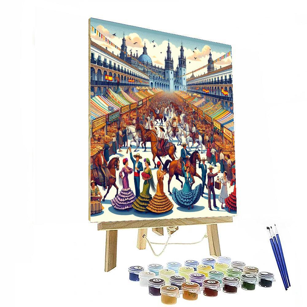 Seville Fair (feria De Abril) - Spain DIY Paint By Numbers