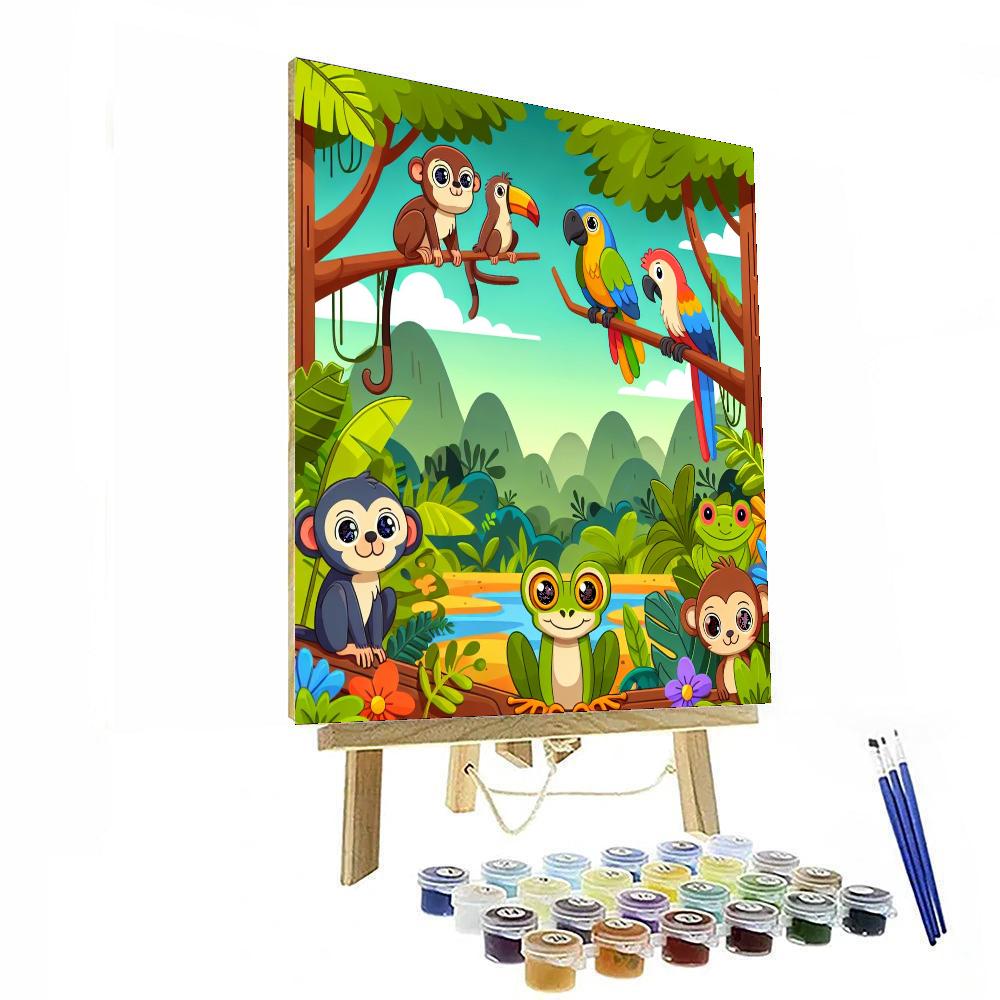 Exploring The Rainforest Numbered Painting Kits