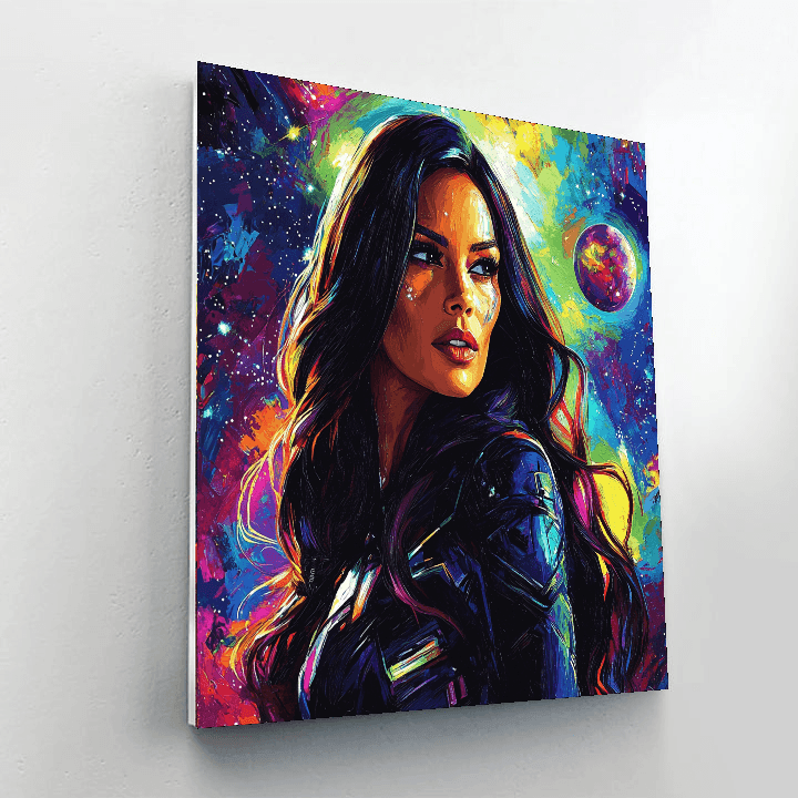 Zoe Saldana: The Celestial Warrior Of Star Trek Paint By Numbers