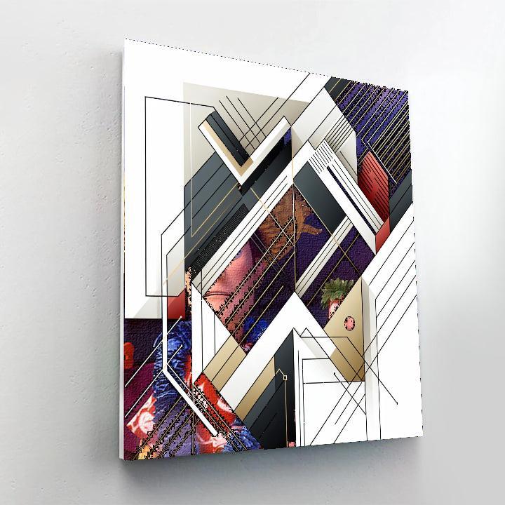 Modern Geometric Illusions Number Painting