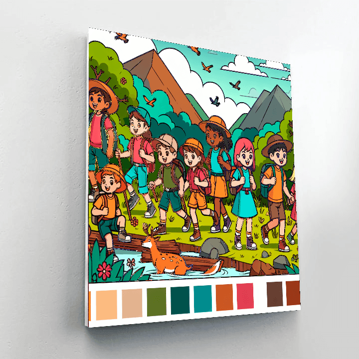 Creative Adventure Squad Number Painting