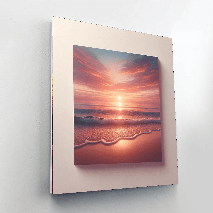 Calm Beach Oasis DIY Paint By Numbers